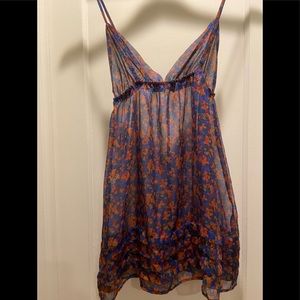 H81 Sheer Floral Slip Dress Size Medium